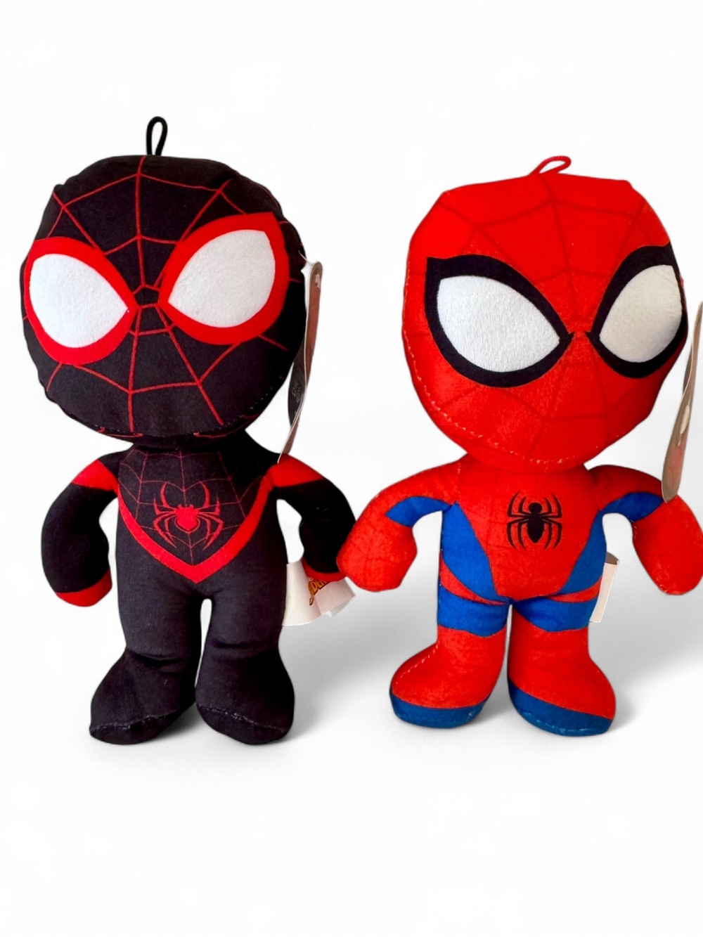 Marvel Set of 2 Spider Man- Miles Morales And Spider Man Plush 8.5” NEW!